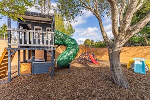 Private backyard playground