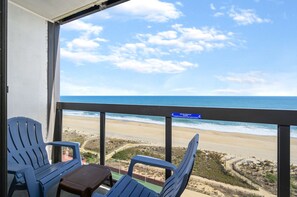 Enjoy the breathtaking beach and ocean views from your private balcony!