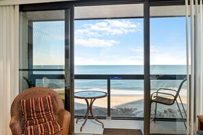 You're instantly welcomed by the Breathtaking Ocean Views from the Floor to Ceiling Windows!