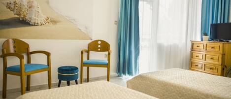 balcony with a view of the sea, stool, armchair,outdoor seating