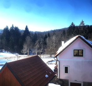 Blick vom Nachbarhaus