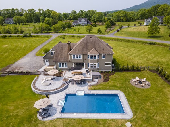 backyard with mountain views