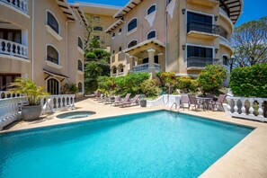 Fun in the sun! Enjoy our sparkling communal pool.