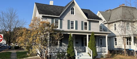 Exterior front view with porch visible