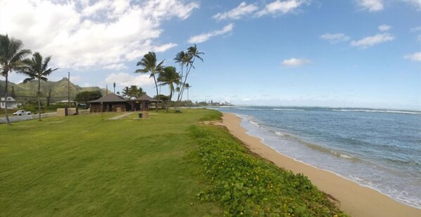 Hauula Beach Park 2 blocks away.
