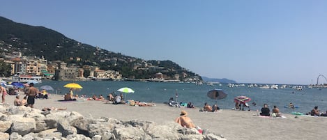 Spiaggia libera sul lungomare 