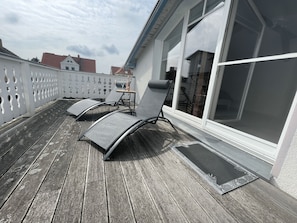 Terrasse am Schlafzimmer