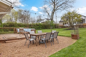 A back patio area for entertaining friends and family during those long Nashville nights!