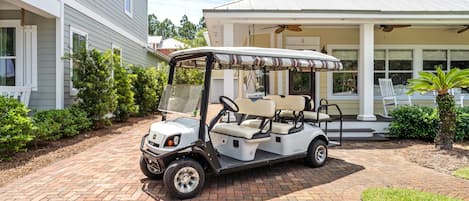 6-Seat Golf Cart Included!