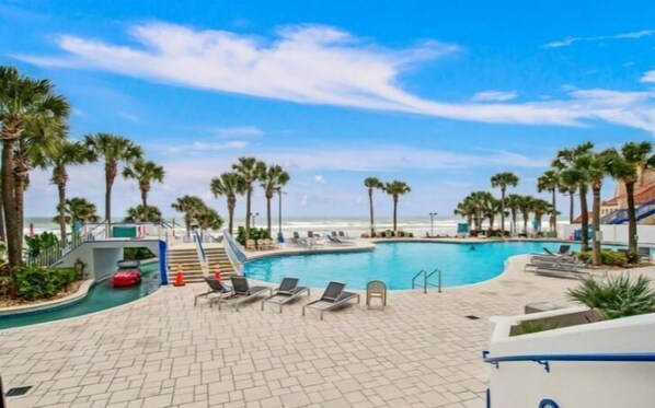 Pool Deck w/ View of Lazy River