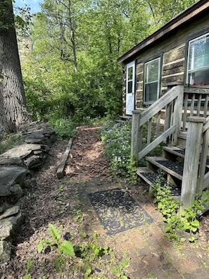 Walkway in front of main room/door