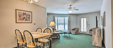 Pigeon Vacation Rental | 1BR | 1BA | Step-Free Access | 800 Sq Ft