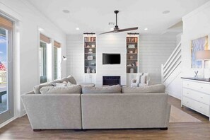 Plenty of seating for family game night.