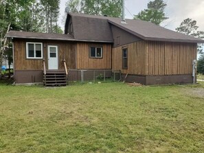 Large yard, nearly 1 acre property size