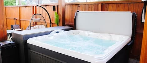 Relax and unwind in the HotTub.