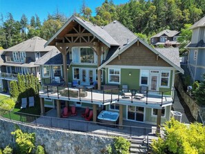Mount Finlayson View Villa. back, view, and garden terrace side.