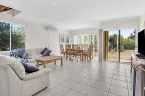 Spacious open plan living area