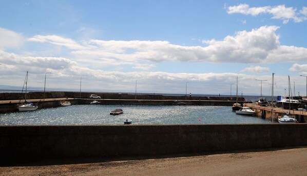 Uninterrupted views of the harbour below