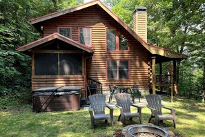 Enjoy the secluded backyard