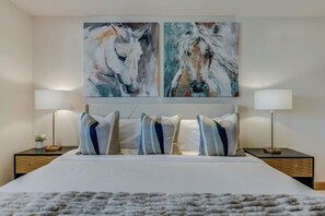 Primary bedroom king size bed