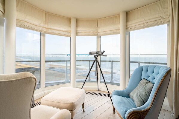 Stunning seating area to watch the beautiful beach of Knokke!