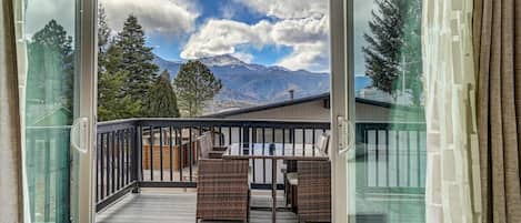 Welcome! The view right outside your home, you can fully open the glass doors to feel the breeze of Pike peak!