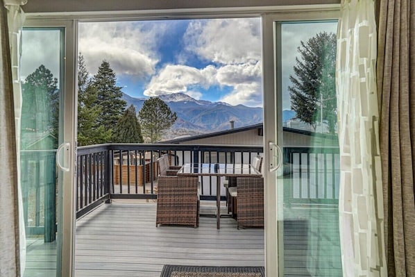 Welcome! The view right outside your home, you can fully open the glass doors to feel the breeze of Pike peak!