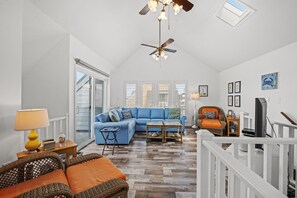 Enough room for the whole family to sit around the TV for movie night.