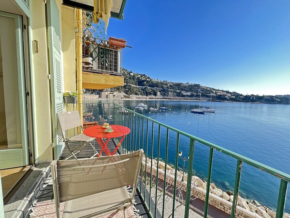 The balcony with a view