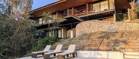 View of house from the pool deck