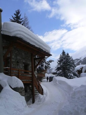 L'arrivée au Chalet