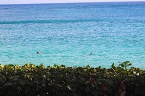 Swimming in your large ocean pool