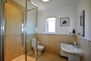 The twin room has an en-suite shower room