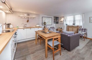 Modern kitchen for a self catering stay.