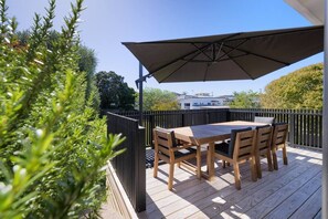 Sun drenched deck 