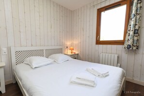 Drift to sleep in a comfortable bed after a wonderful day outside.