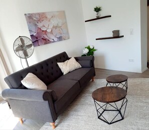 Parkside Appartement (70 qm) mit eigener Dachterrasse-Wohnzimmer 3
