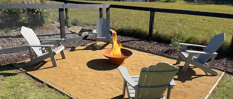 Fire Pit with Mountain and Valley Views