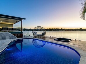 swimming pool and lounge out door area.