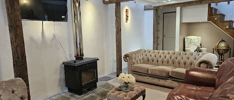 Living room with Log Burner 