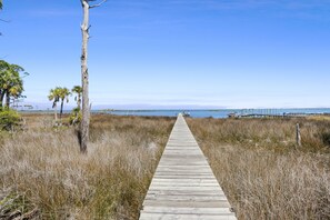 Shared Dock into St. Joseph Bay