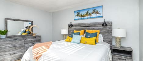 Enjoy the ultimate sleep in our beautiful, luscious, charming Master Bedroom!