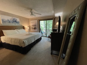 Indoors, Ceiling Fan, Floor, Bed, Bedroom