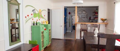 Big space for big family retreats with art and fantasy all over the place.