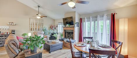 Flagstaff Vacation Rental | 1BR | 2BA | 1,069 Sq Ft | Steps to Enter