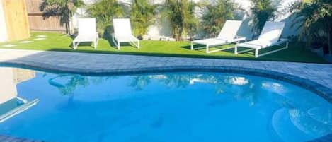 Crystal Clear Pool & Sun Loungers (shared)