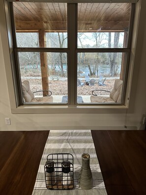 Dining Room Table View of the River