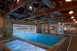 Super relaxing indoor hot tub!