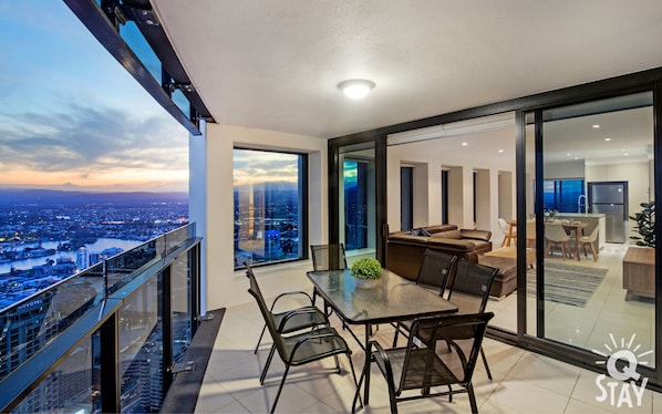 Unwind after a long day in our spacious balcony area