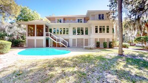 Rear View of Home with Private Pool